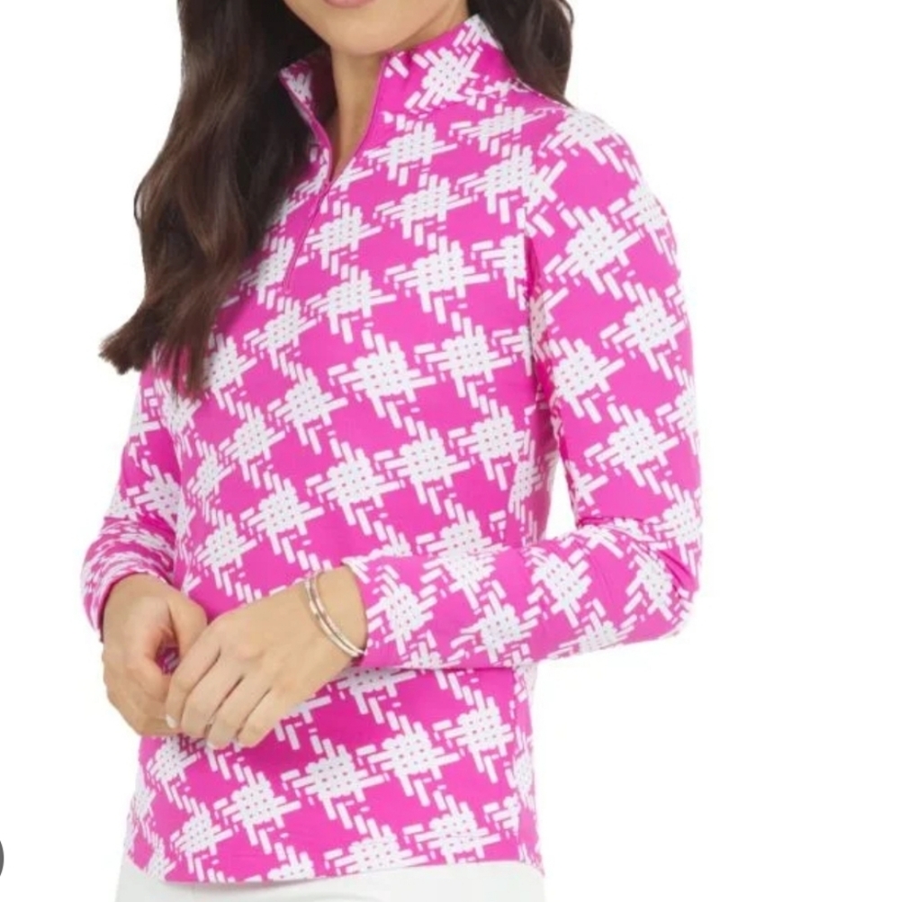 IBKUL Pink and White Kinberly Print  Size Xs